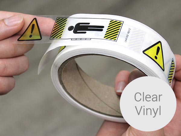 Clear Vinyl Stickers, Custom Clear Decals